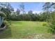 Sprawling backyard offers a large grassy area with mature trees and natural beauty at 5143 Culbreath Rd, Brooksville, FL 34601
