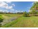 Serene pond with lush vegetation along the golf course at 5303 Waterleaf Ct, Valrico, FL 33596