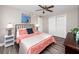 Comfortable bedroom with neutral walls, vinyl floors, and ample closet space at 5721 12Th S Ave, Gulfport, FL 33707