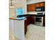 Kitchen with granite countertop and stainless steel appliances at 8550 Trail Wind Dr, Tampa, FL 33647