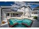 Inviting pool and spa area with screened enclosure at 4303 Balington Dr, Valrico, FL 33596