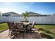 Private backyard with patio and seating area at 2117 Valterra Vista Way, Valrico, FL 33594