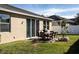 Fenced backyard with patio and space for grilling at 2117 Valterra Vista Way, Valrico, FL 33594