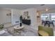 Open concept living room with a view of the kitchen and dining area at 3275 Fox Hill Dr, Clearwater, FL 33761