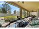 Relaxing screened patio, perfect for outdoor entertaining, with comfortable seating at 9157 Bella Vita Cir, Land O Lakes, FL 34637