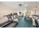 Well equipped fitness center with treadmills and weights at 30 Turner St # 401, Clearwater, FL 33756
