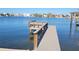 Spacious private dock on calm waters at 10350 Paradise Blvd, Treasure Island, FL 33706