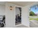 Convenient storage room with shelving and space for golf clubs at 3942 Trophy Blvd, New Port Richey, FL 34655