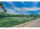 Well-maintained tennis courts surrounded by a fence at 3942 Trophy Blvd, New Port Richey, FL 34655