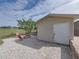 Backyard with fire pit, shed, and paver patio at 5605 103Rd N Ter, Pinellas Park, FL 33782