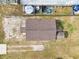 Direct overhead aerial view of house and backyard at 7125 Colfax Dr, Port Richey, FL 34668