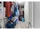 Large walk-in closet with ample hanging space and shelving at 26810 Weiskopf Dr, Englewood, FL 34223