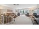 Bright living room with sliding doors to patio at 3942 Trophy Blvd, New Port Richey, FL 34655