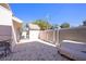 Private patio with brick pavers and storage shed at 3120 Beach S Blvd # 7, Gulfport, FL 33707