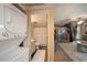 Convenient laundry room with stackable washer and dryer at 3120 Beach S Blvd # 7, Gulfport, FL 33707