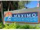 Maximo Moorings community entrance sign at 4354 50Th S Ter, St Petersburg, FL 33711