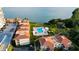 Aerial view of waterfront community with pool and parking at 6372 Palma Del Mar S Blvd # 320, St Petersburg, FL 33715