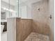 Large walk-in shower with neutral tile and glass enclosure at 101 Brookover Ln, Brandon, FL 33511
