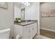 Modern bathroom with a vanity and toilet at 101 Brookover Ln, Brandon, FL 33511