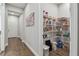 Well-organized pantry with ample shelving for storage at 101 Brookover Ln, Brandon, FL 33511
