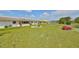 Lush backyard featuring a manicured lawn, perfect for relaxation and outdoor activities at 1529 Allegheny Dr, Sun City Center, FL 33573