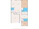 Floor plan showing a 4 bedroom, 2 bathroom house at 1911 Fan Aloe Way, Ruskin, FL 33570
