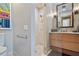 Clean bathroom with walk-in shower and modern fixtures at 3391 Maple Ne St, St Petersburg, FL 33704