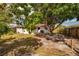 View of a green backyard featuring some mature trees and foliage at 8950 3Rd N St, St Petersburg, FL 33702