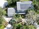 Aerial view of house with solar panels at 7103 Rangi Dr, Sarasota, FL 34230