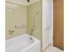 Updated bathroom with grab bars and a shower/tub combo at 11200 102Nd Ave # 136, Seminole, FL 33778