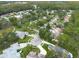 Aerial view of neighborhood showcasing homes and landscaping at 3006 Bolt Dr, Palm Harbor, FL 34685