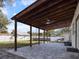 Spacious backyard patio with pergola at 500 53Rd S St, St Petersburg, FL 33707