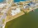 Bird's eye view: property awaiting renovation near the water at 5412 Pali Way, St Pete Beach, FL 33706