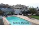 Inviting rectangular pool with a surrounding patio and decorative landscaping at 8525 42Nd N Ave, St Petersburg, FL 33709