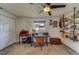 Bright home office featuring a workspace and extensive built-in shelving at 140 Meadowlark Dr, Safety Harbor, FL 34695