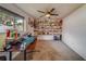 Home office with built-in shelving, a desk, and window lighting at 140 Meadowlark Dr, Safety Harbor, FL 34695