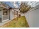 Backyard with storage shed and grassy area at 140 Meadowlark Dr, Safety Harbor, FL 34695
