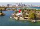 Waterfront home with city skyline view at 2599 W Bay Isle Se Dr, St Petersburg, FL 33705
