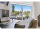 Home office with water views and plenty of natural light at 2599 W Bay Isle Se Dr, St Petersburg, FL 33705