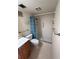 Clean bathroom with shower, toilet and vanity at 6060 Shore S Blvd # 705, Gulfport, FL 33707