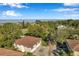 Aerial photo showing a house's back and a beautiful waterfront view at 2937 Bough Ave # D, Clearwater, FL 33760