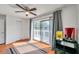 Bright bedroom with sliding glass doors to balcony at 2937 Bough Ave # D, Clearwater, FL 33760