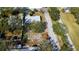 Aerial view showing a large lot and surrounding homes at 300 Pinellas S Way, St Petersburg, FL 33707