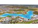 Aerial view of Crystal Lagoon at 30684 Penny Surf Loop, Wesley Chapel, FL 33545