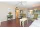 Living room features hardwood floors, tasteful furnishings, and an open floor plan at 315 30Th W Ave # B201, Bradenton, FL 34205