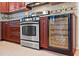 Stainless steel appliances and wine cooler in kitchen at 3887 50Th S Ave, St Petersburg, FL 33711