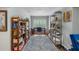 Home office with built-in shelving and desk at 531 Isleworth Close, Tarpon Springs, FL 34688