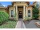 Elegant entry with columns and double doors at 531 Isleworth Close, Tarpon Springs, FL 34688