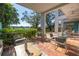 Relaxing patio with seating area and view of the water at 838 Monterey Ne Blvd, St Petersburg, FL 33704