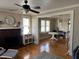 Bright living room with hardwood floors, fireplace and open floor plan at 1435 29Th N Ave, St Petersburg, FL 33704